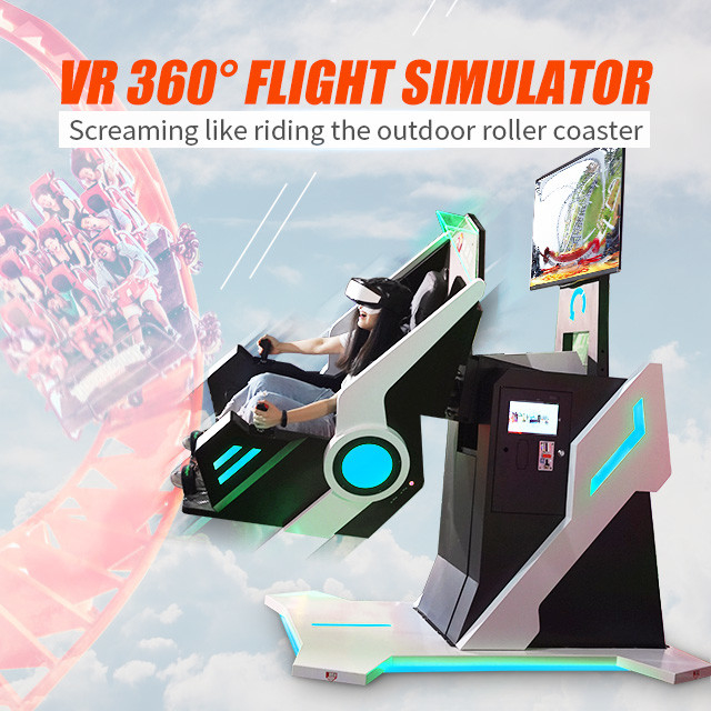 3D 9D VR Cinema واقعیت مجازی Roller Coaster 360 Rotating Vr Chair Flight Simulator Machine Game 0