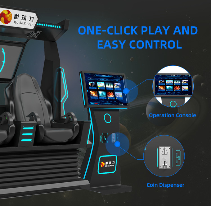 رولر کوستر 9d Vr صندلی simualtor 2 صندلی واقعیت مجازی سینما ماشین بازی دیگر محصولات پارک تفریحی 4