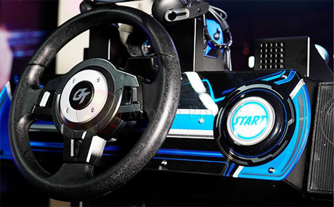 VR مسابقه برای زمین بازی های داخلی مسابقه رانندگی شبیه ساز بازی واقعیت مجازی 9D VR تجهیزات بازی 5
