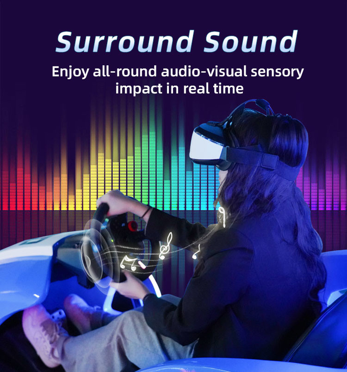 9D Kids Car Racing Game VR Driving Simulator برای پارک تفریحی 5