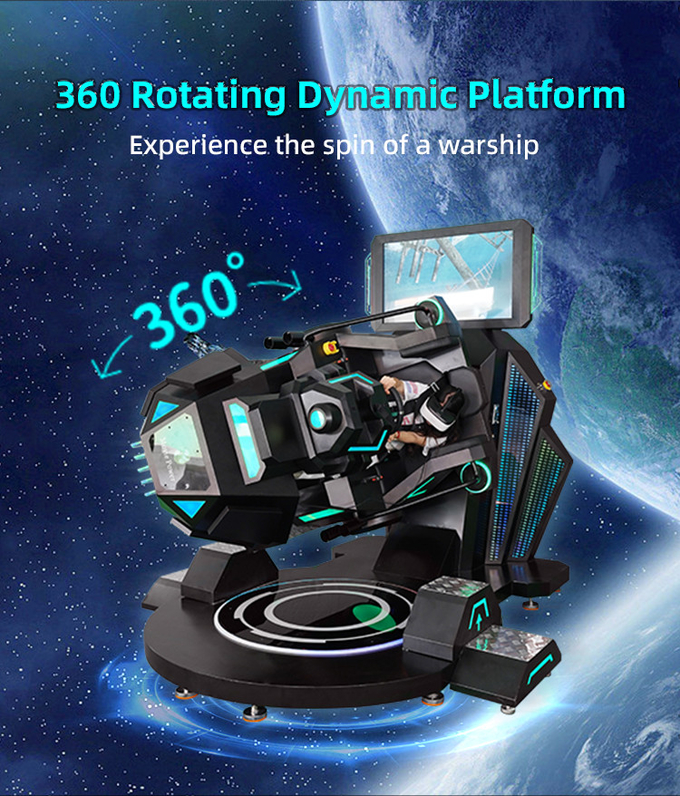 عکاسی VR تعاملی 360 درجه VR پرواز VR مسابقه شبیه ساز کابین Star Warship 2