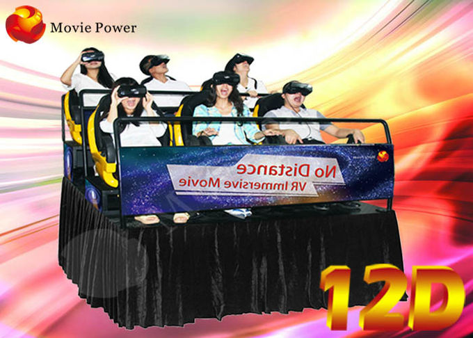 شبیه ساز سینمای واقعیت مجازی 7D 9D 12D با سیستم دینامیک الکتریکی 3 Dof 0