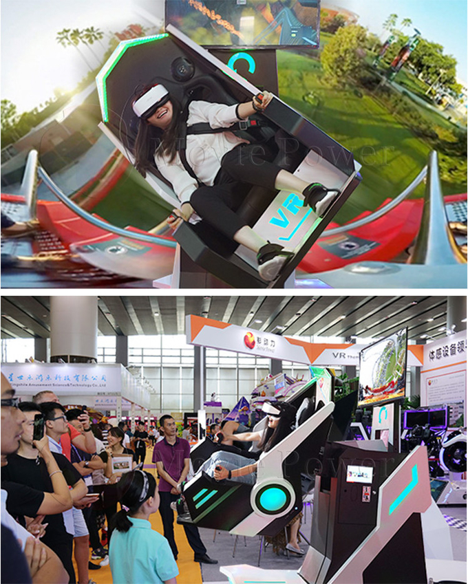 3D 9D VR Cinema واقعیت مجازی Roller Coaster 360 Rotating Vr Chair Flight Simulator Machine Game 1