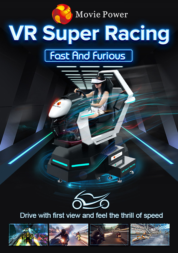 360 چرخنده VR شبیه ساز مسابقه ماشین سرگرمی سواری شبیه ساز بازی ماشین رانندگی ماشین 0