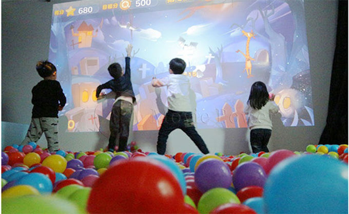 Magic 3D Interactive Wall Projection Games Ball AR Hiting Amusement 2