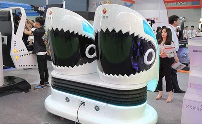 پارک تفریحی 9D VR Egg Chair Simulator VR Shark Motion Cinema 2 صندلی 2