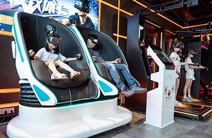 تجهیزات سینمایی Amusement Park Motion Platform Virtual Reality Simulator 9d 1