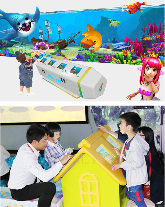 پروژکتور تعاملی تجاری AR MR بازی دیواری آموزش کودکان و نوجوانان تجهیزات بازی ویدیویی سه بعدی 0